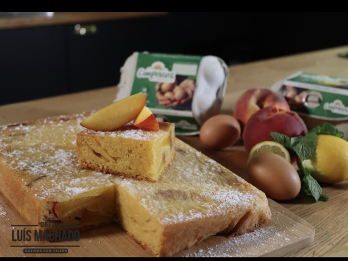 Bolo de pêssego